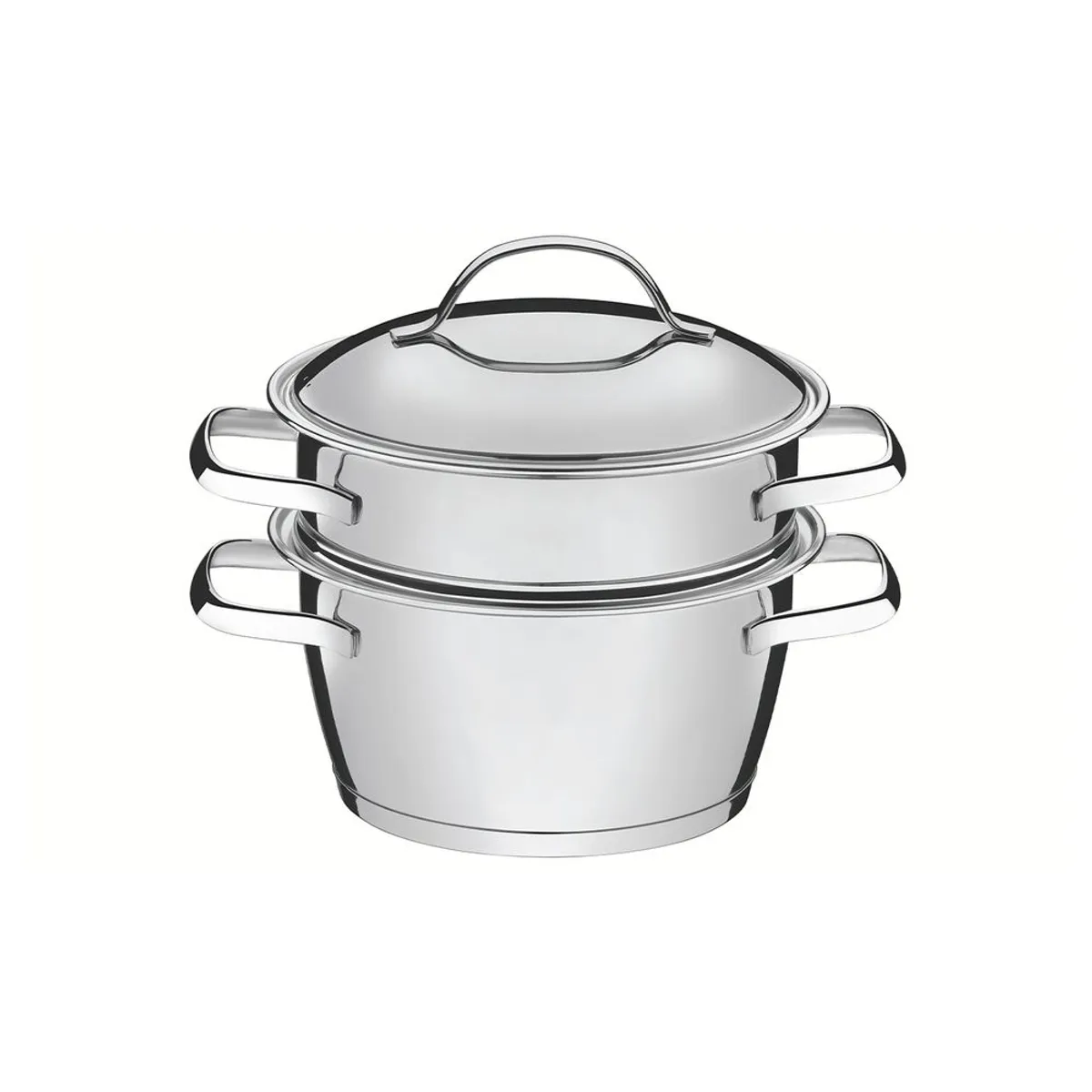 TRAMONTINA - Olla Vaporera 2Pz 16 cm Allegra Tramontina Acero Inoxidable 1.5L