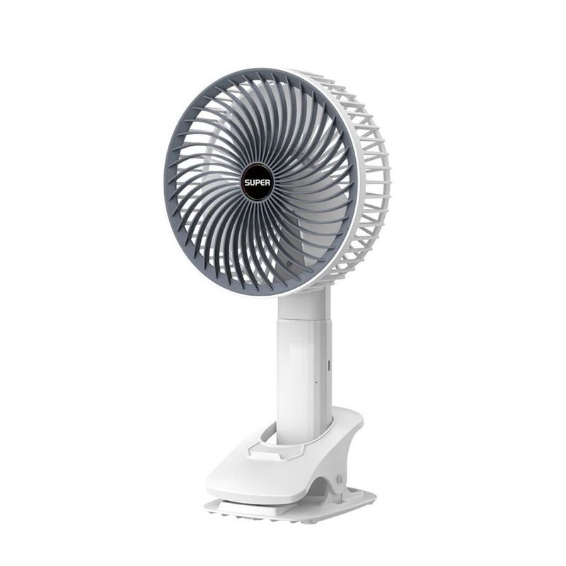 GENERICO - Ventilador portátil con clip de 29cm x 16.5 y batería recargable - 448