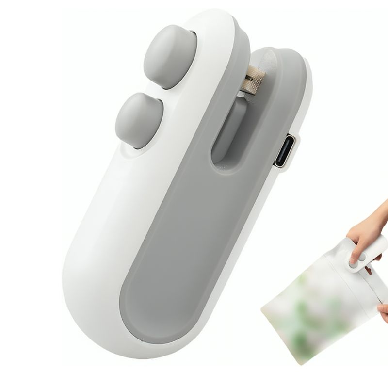 GENERICO - Sellador cortador de bolsas 2 en 1 magnético Recargable