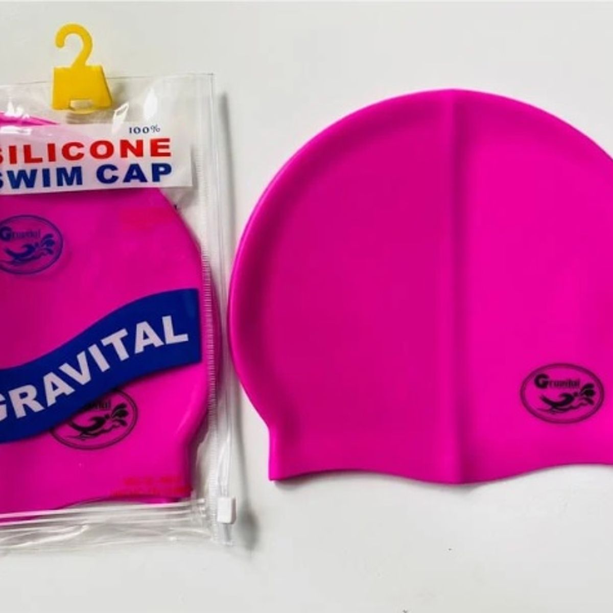 GRAVITAL - Gorro de silicona de natación Rosado