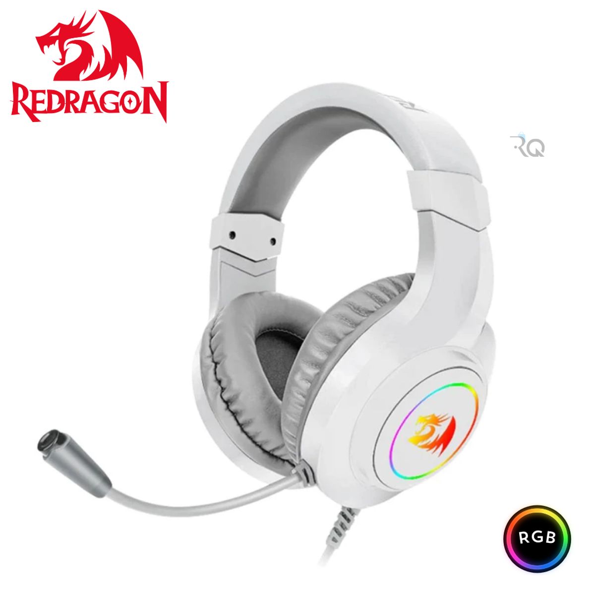REDRAGON - Auriculares Redragon HYLAS H260W-RGB WHITE