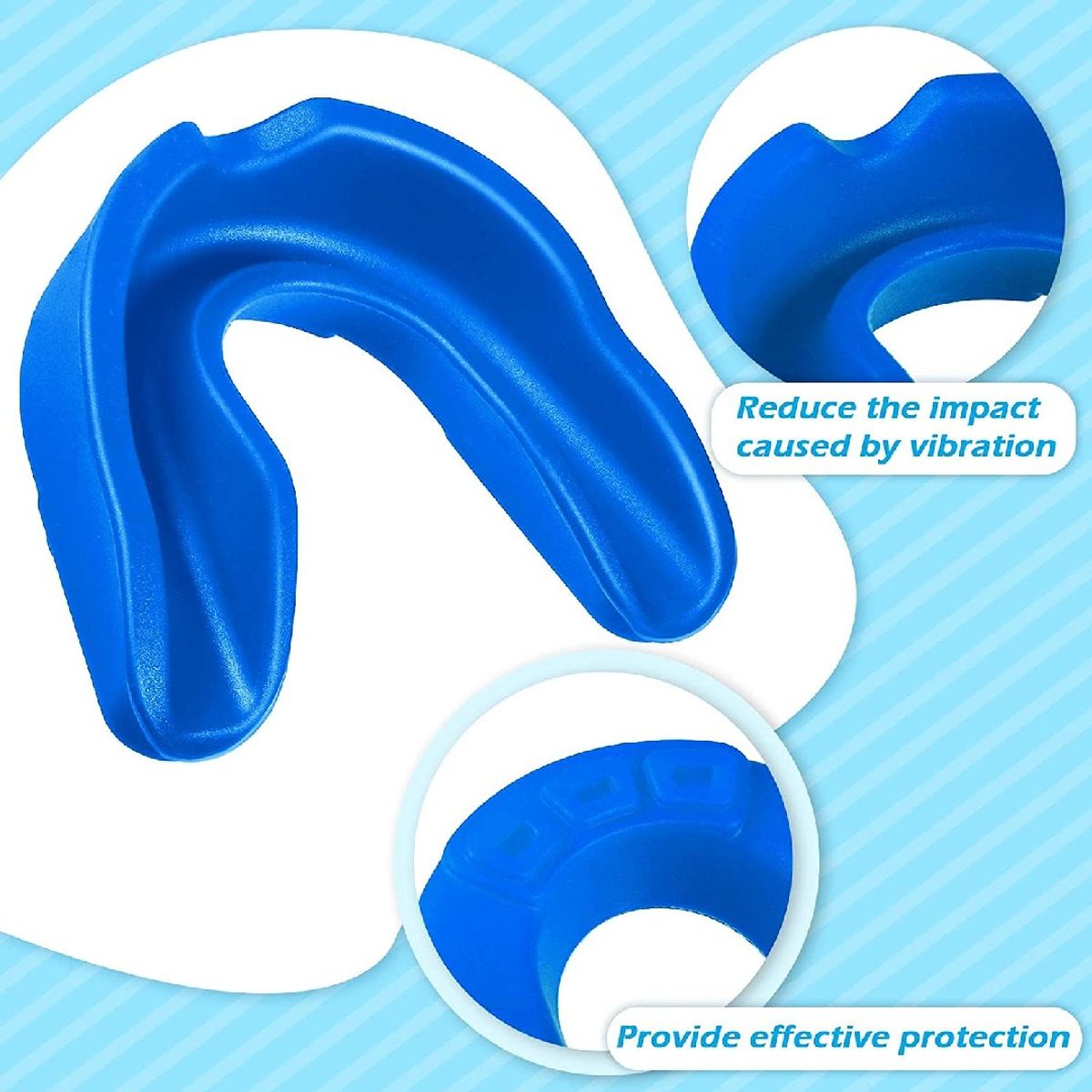 TODO FIT - Protector bucal deportivos box baloncesto fútbol karate azul