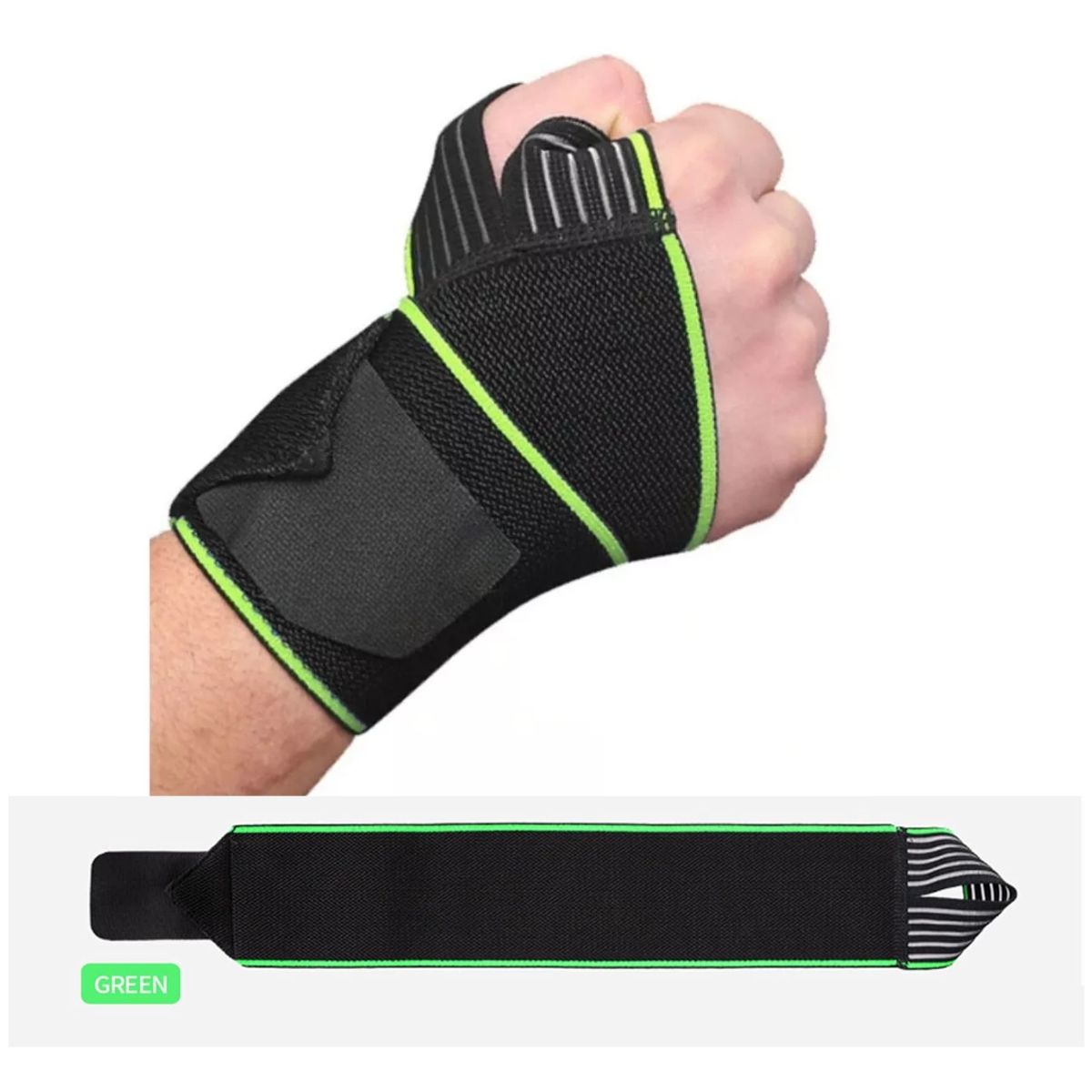 TODO FIT - Muñequeras Elásticas para Entrenamiento Prevenir Lesiones Deportivas