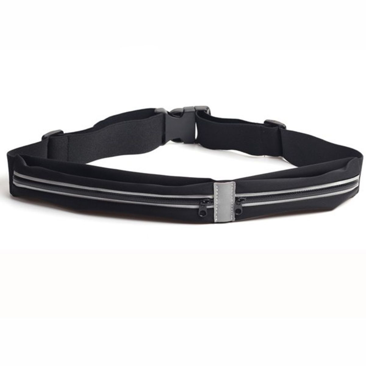 TODO FIT - Canguro para correr 2 bolsillo Modelo Delgado Negro