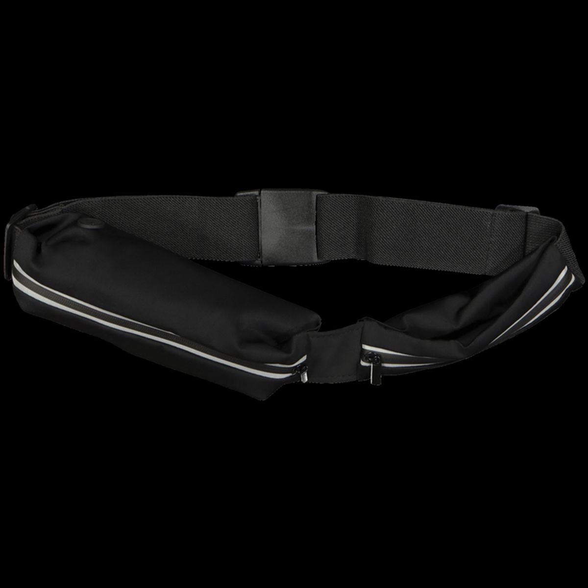 TODO FIT - Canguro para correr 2 bolsillo Modelo Delgado Negro