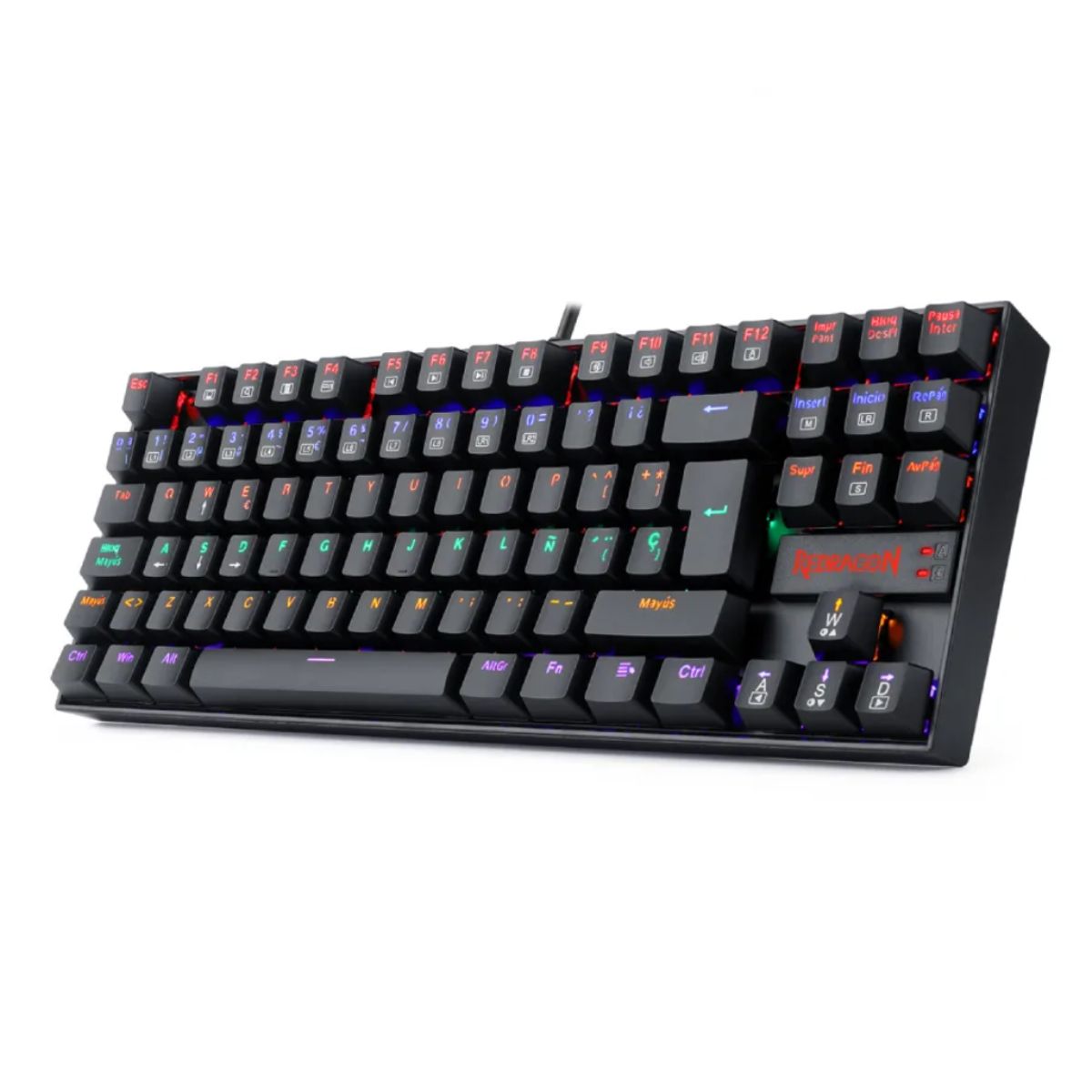 REDRAGON - TECLADO REDRAGON KUMARA K552RGB  black RED SWITCH Español