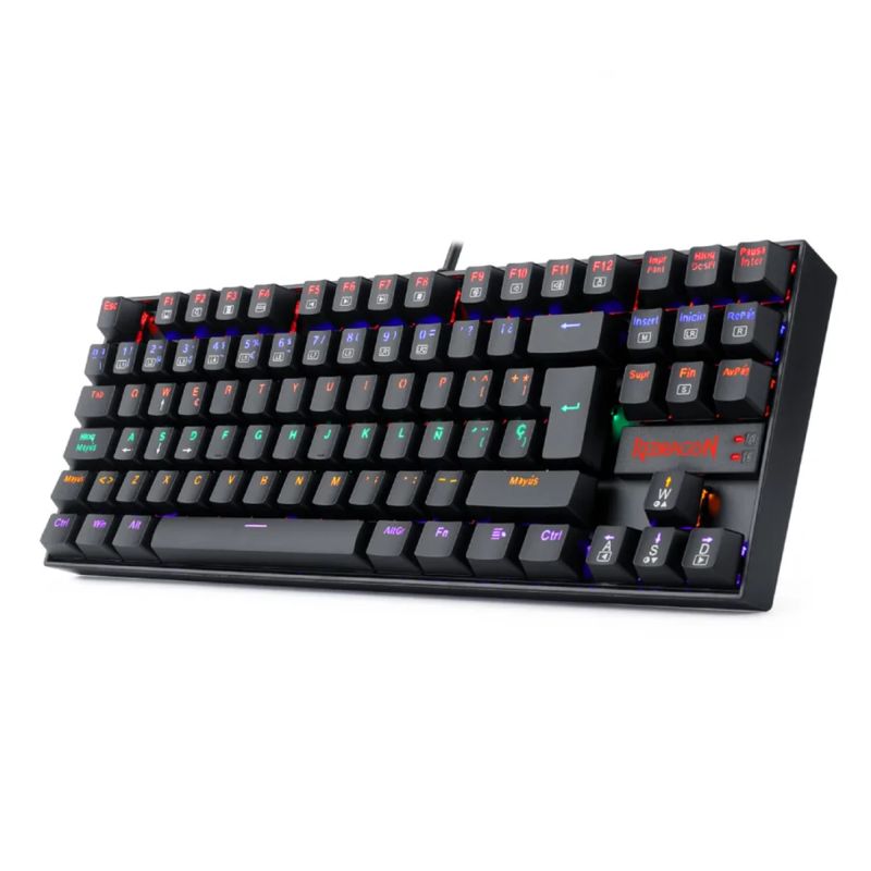 REDRAGON - TECLADO REDRAGON KUMARA K552RGB  black RED SWITCH Español
