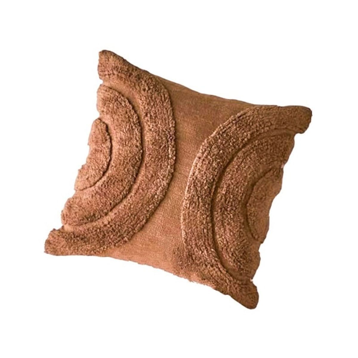 GENERICO - Cojin Chocolate Boho Arcoiris En Peluche 50 X 50 Cm