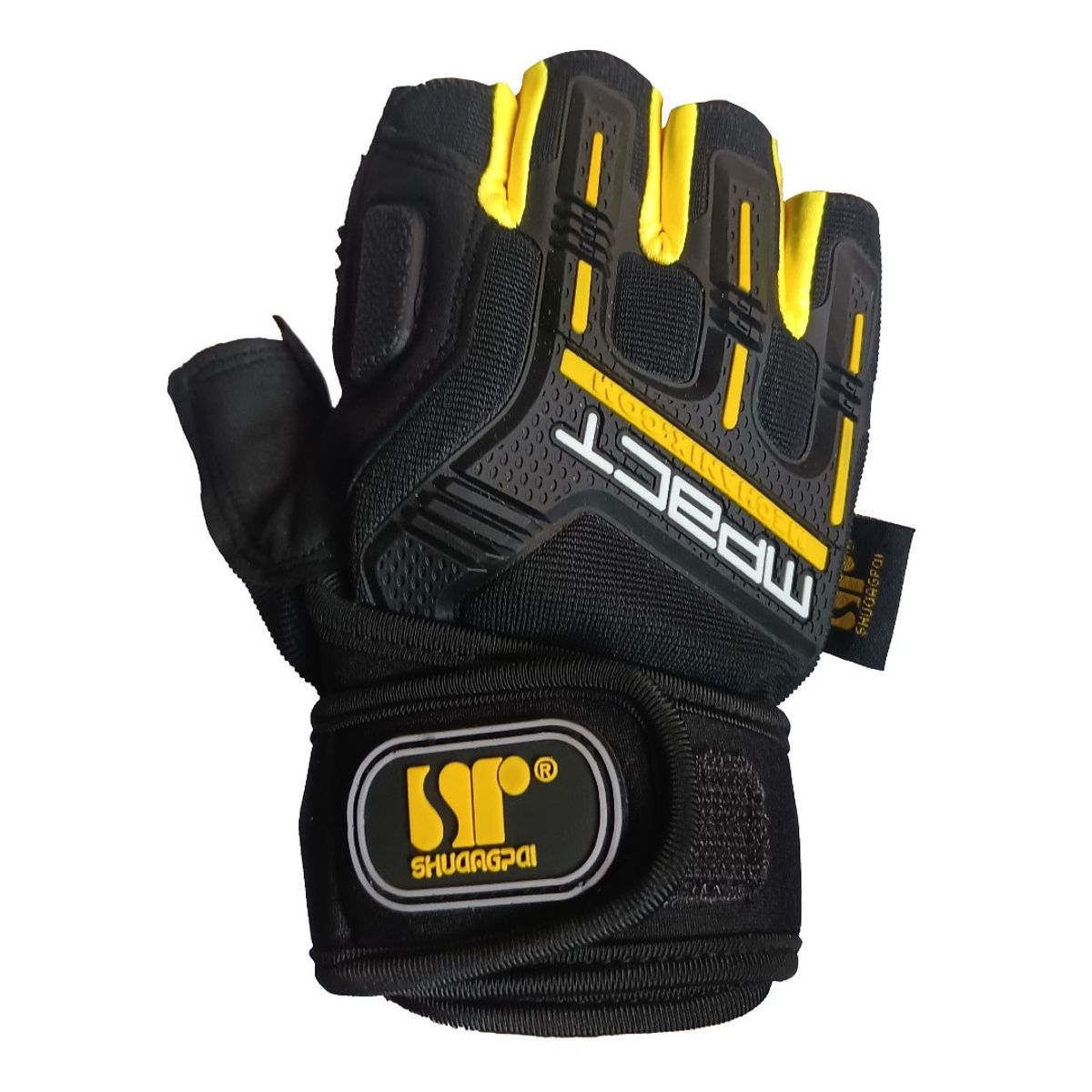 TODO FIT - Guantes ejercicio de pesas ciclismo amarillo