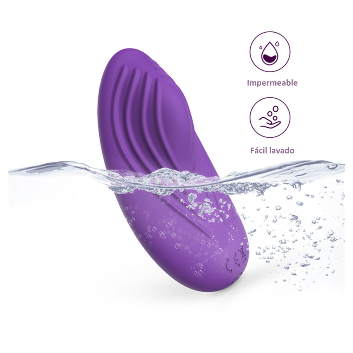 GENERICO - Vibrador portátil - control remoto-morado