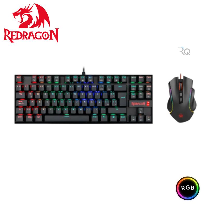 REDRAGON - Combo 2 en 1 KUMARA + GRIFFIN,K552RGB-BA-SP Spanish