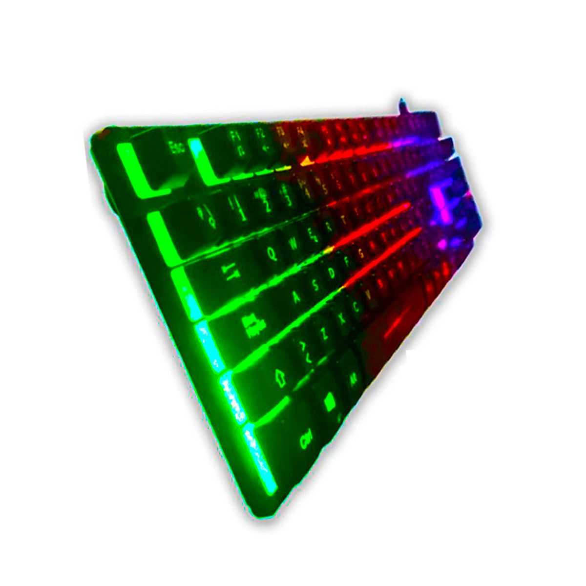 MICRONICS - Kit Gamer Neon 3 en 1 Micronics: Teclado + Mouse 7B 7200dpi + Pad