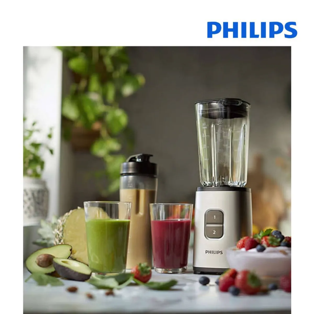 PHILIPS - LICUADORA PERSONAL 350w  PHILIPS HR2604