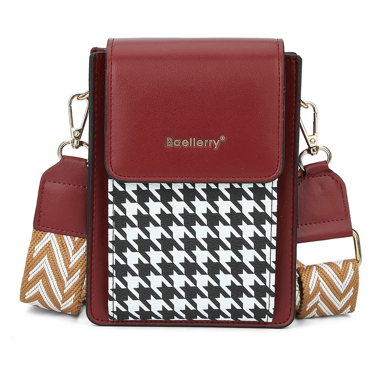 BAELLERRY - Bandolera de cuero vegano PU para dama 8626
