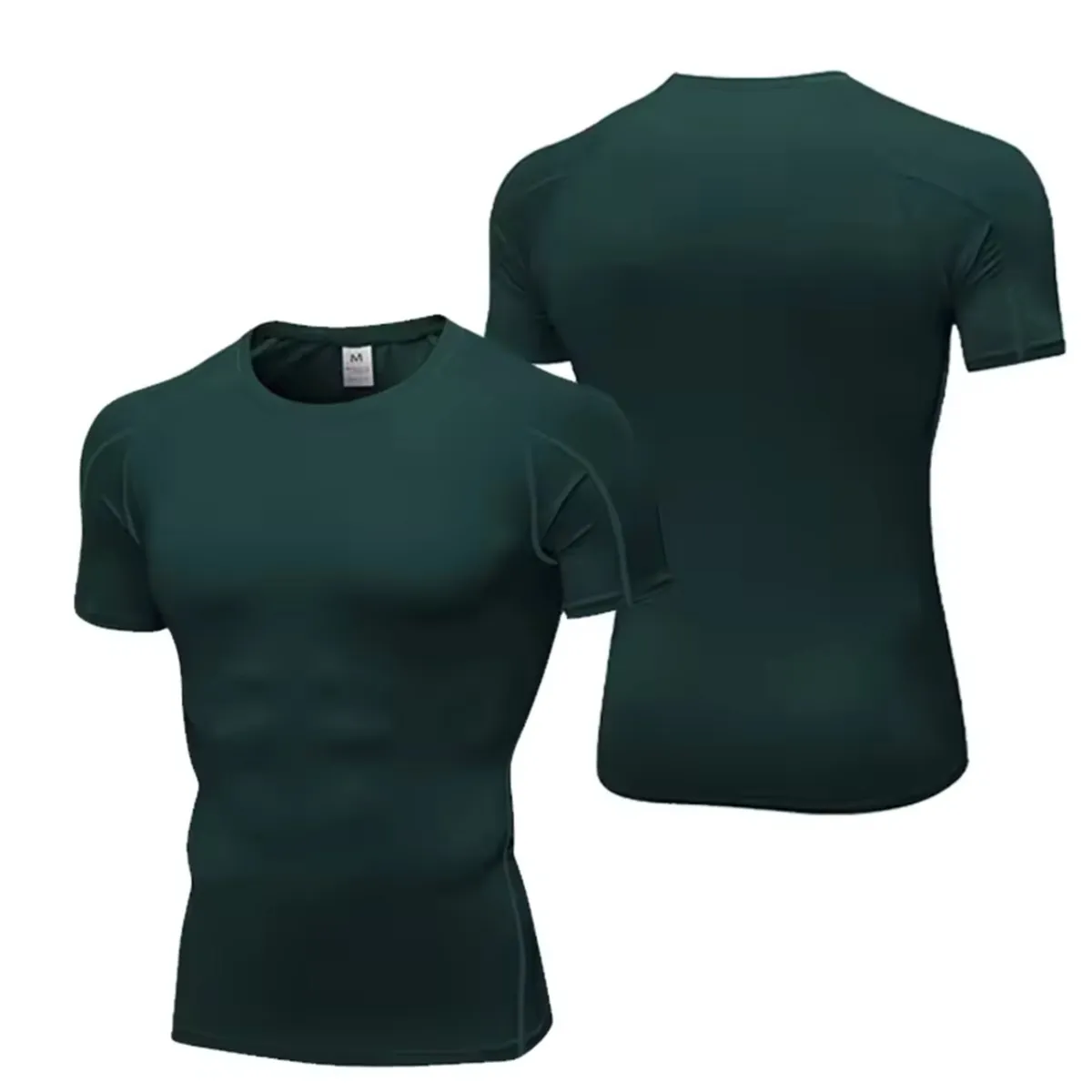 GENERICO - Polo deportivo de compresión para hombres manga corta Insane Train