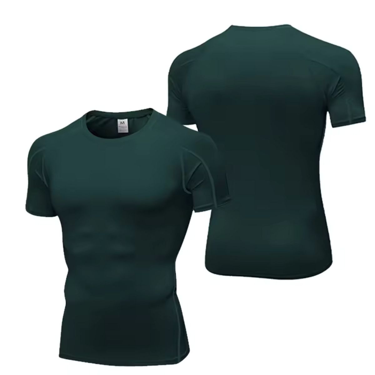 GENERICO - Polo deportivo de compresión para hombres manga corta Insane Train