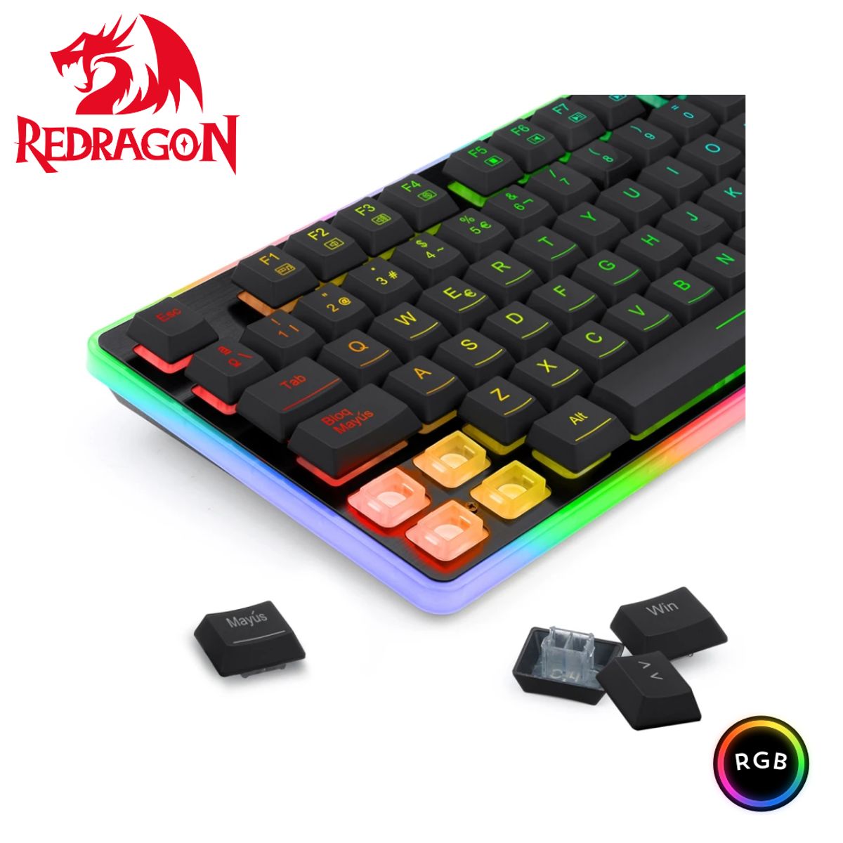 REDRAGON - TECLADO REDRAGON DYAUS K509RGB-SP Español