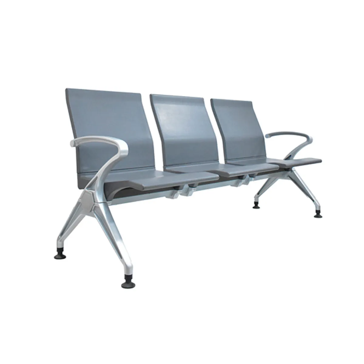 OFIDEAS - Banqueta de Espera - Tandem Zafiro 3 Asientos Color Gris Ofideas
