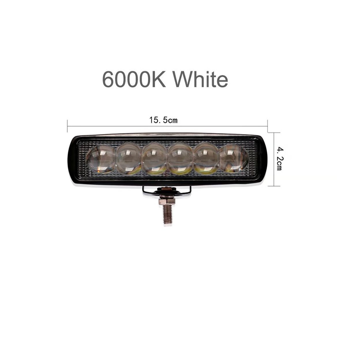 GENERICO - Neblinero Barra Led Lupa 7d Blanco 18w
