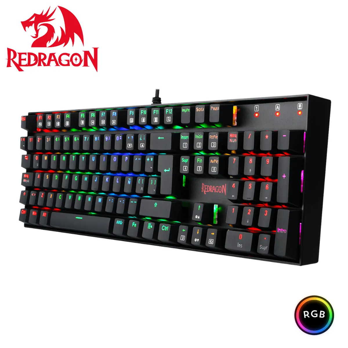REDRAGON - TECLADO REDRAGON  MITRA K551RGB black Spanish