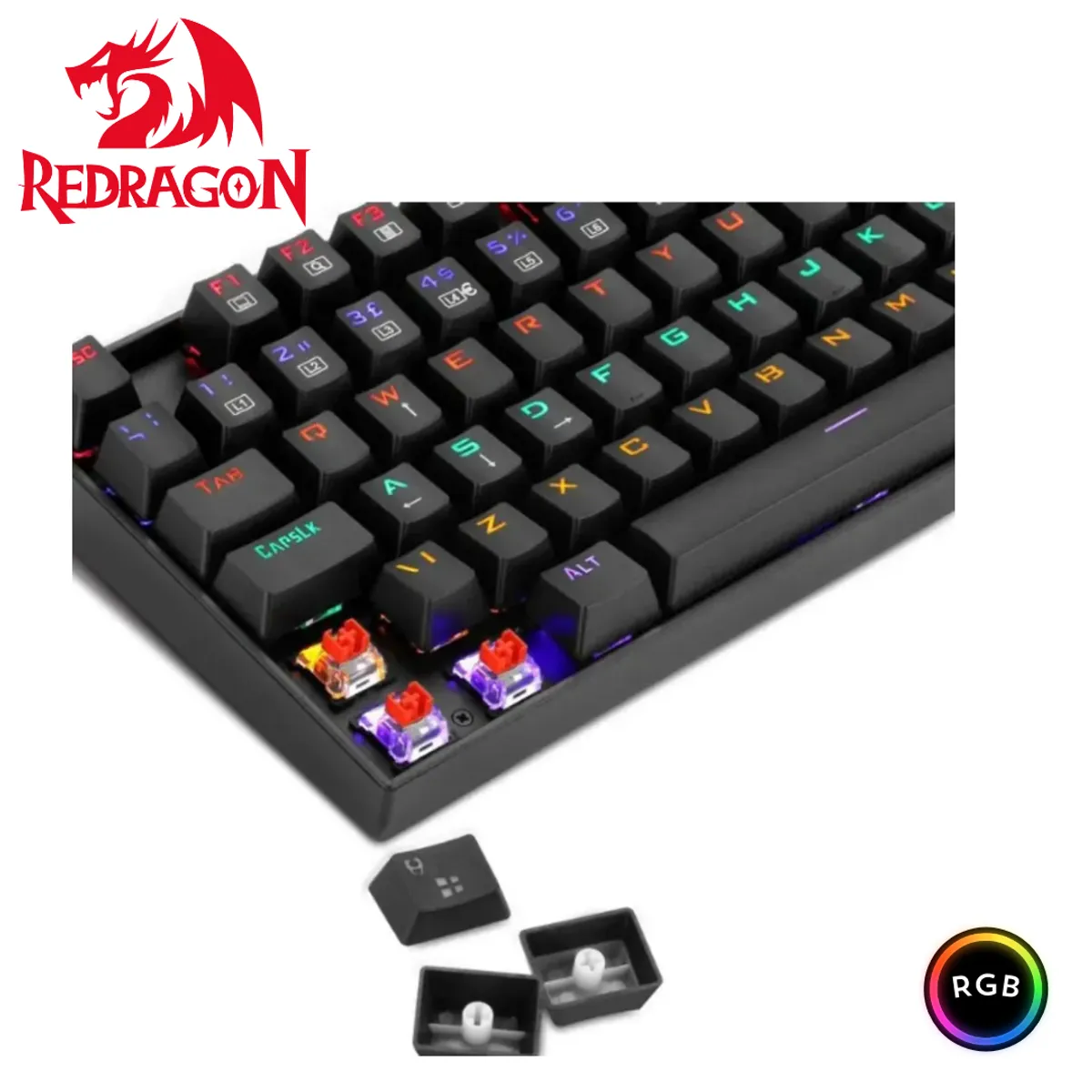 REDRAGON - TECLADO REDRAGON  MITRA K551RGB black Spanish