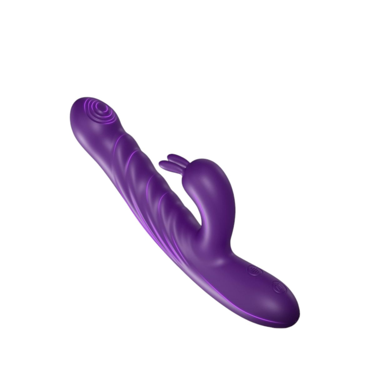 GENERICO - CONSOLADOR VIBRADOR TELESCOPICO CON MOTOR DUAL RABBIT