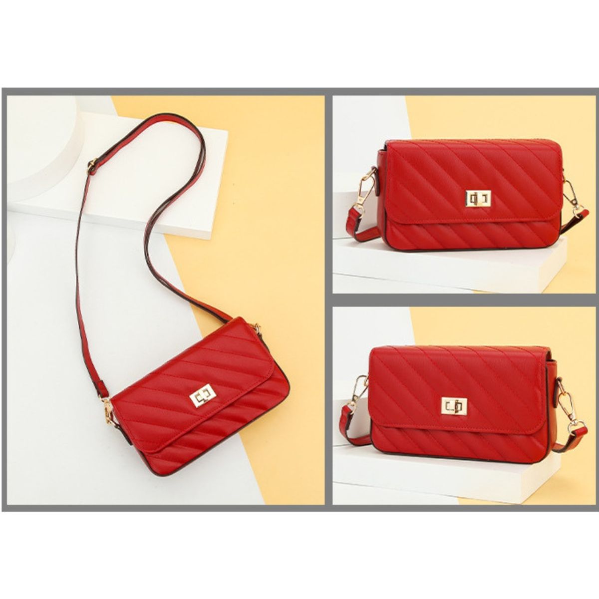 BAELLERRY - Bandolera de cuero vegano PU para dama 8639