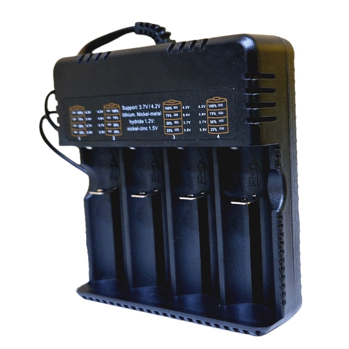 BESTON - Cargador Multiple de pilas baterías recargables 4 puestos AA AAA