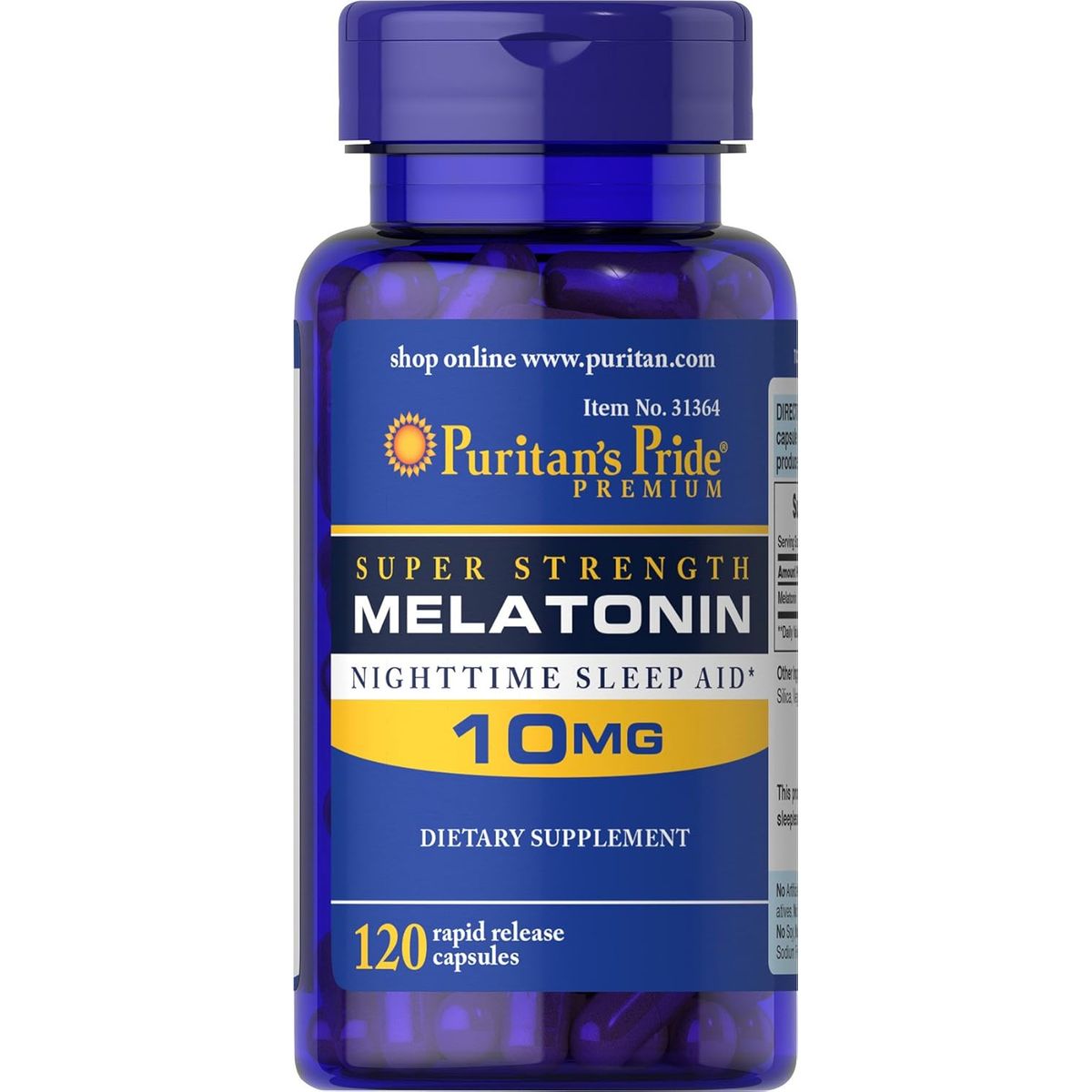 PURITANS PRIDE - Puritan's Pride Melatonina Formula Avanzada 10MG , 120 capsulas