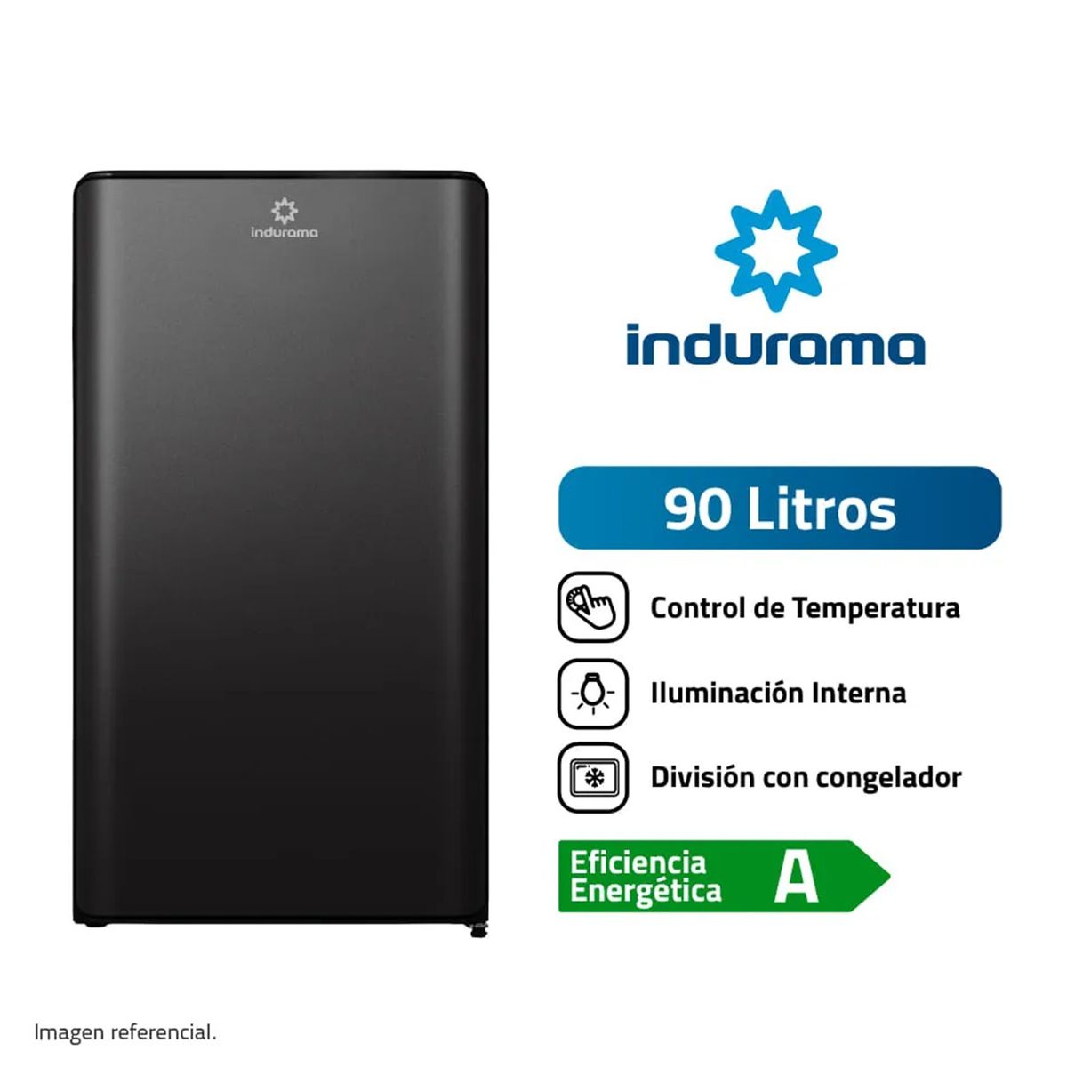 INDURAMA - Frigobar Indurama 90L RI-109N Defrost Negro