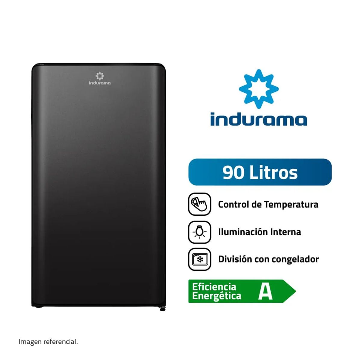 INDURAMA - Frigobar Indurama 90L RI-109N Defrost Negro