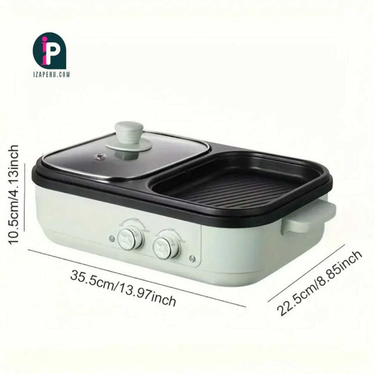 GENERICO - Cocina y Parrilla Eléctrica Multifuncional 2 En 1 Antiadherente