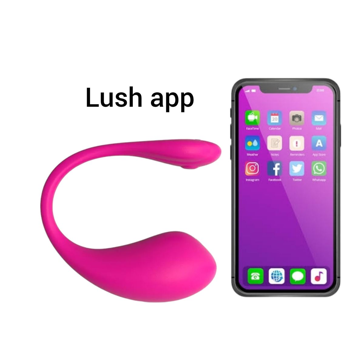 GENERICO - VIBRADOR HUEVO LUSH CON APLICATIVO CONTROL A DISTANCIA