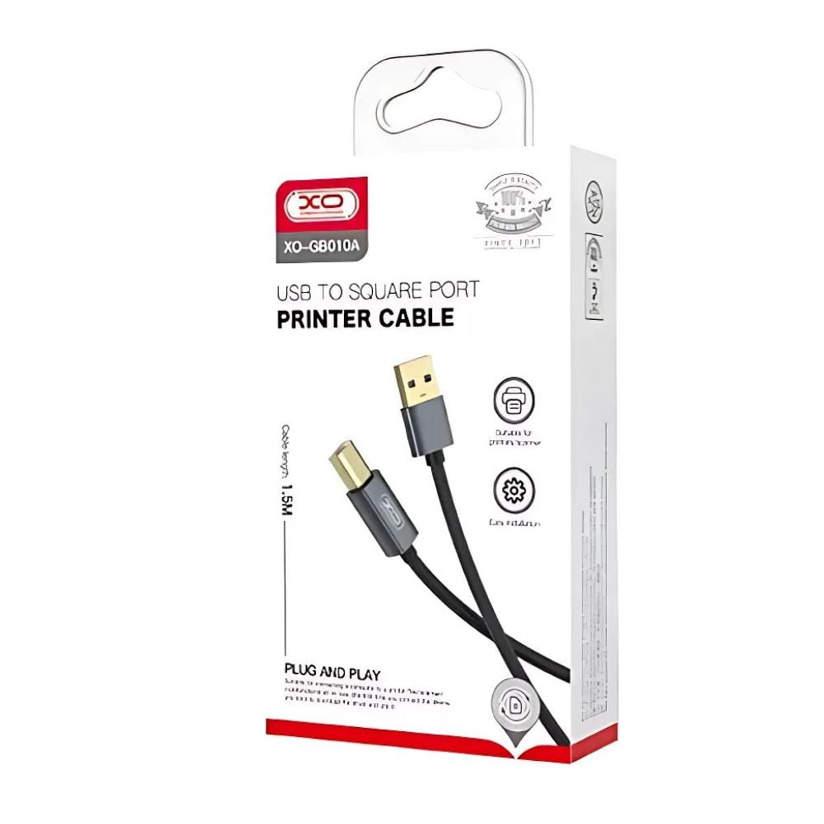XO SIMPLE IS BEAUTY - Cable de Impresora XO-GB010A USB 1 5M NEGRO