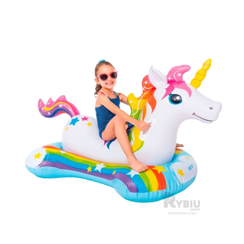 GENERICO - Inflable Facil de Inflar de Unicornio Y+Gift MiniAgenda