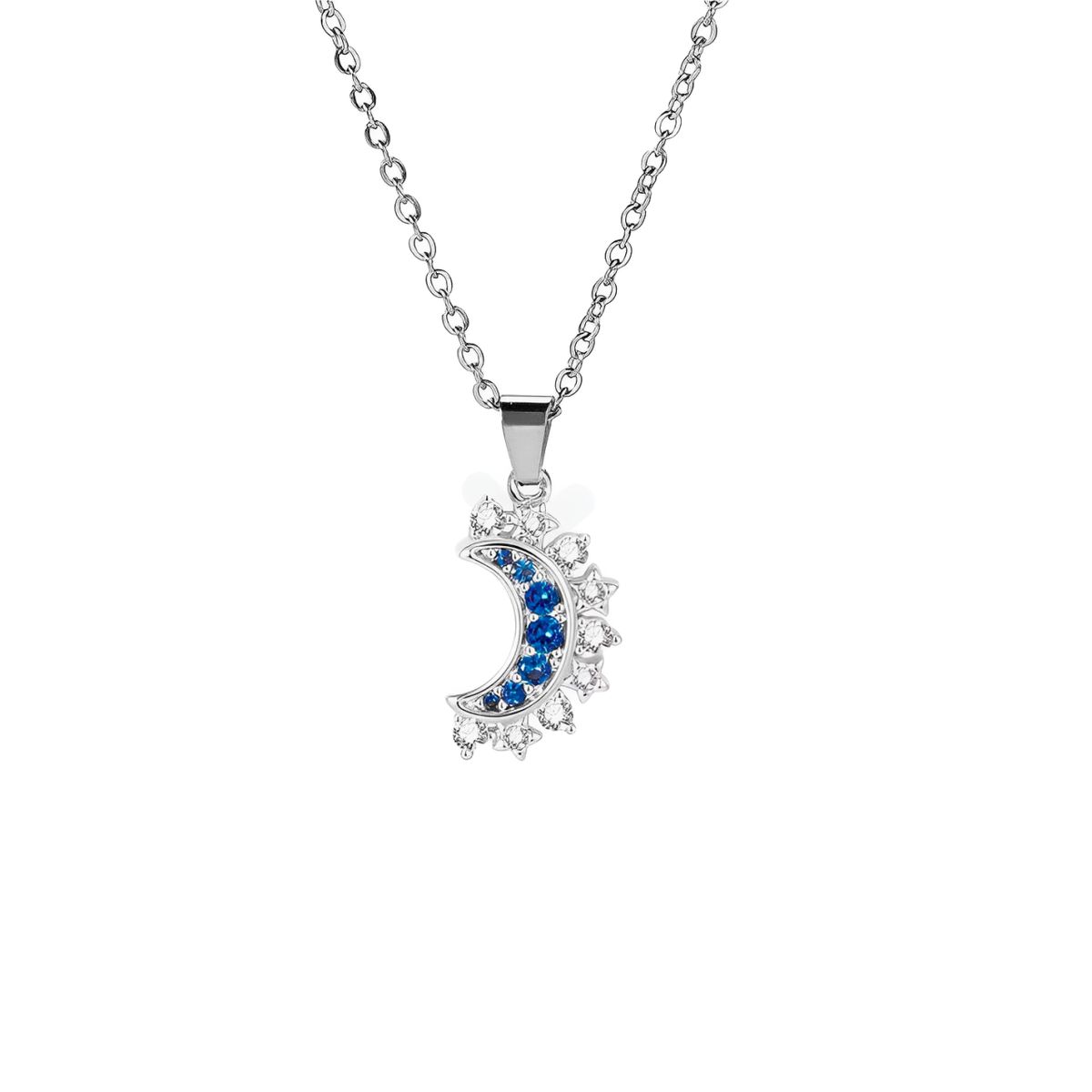 GENERICO - Collar Mamá E Hija Familia Sol Luna Joya Acero Plateado