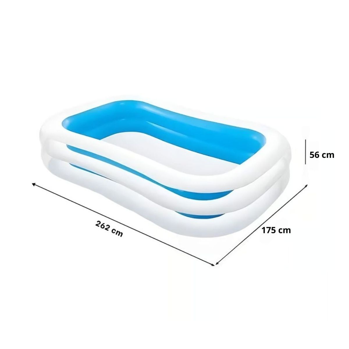 GENERICO - Piscina Rectangular Inflable Familiar Oasis de Diversión