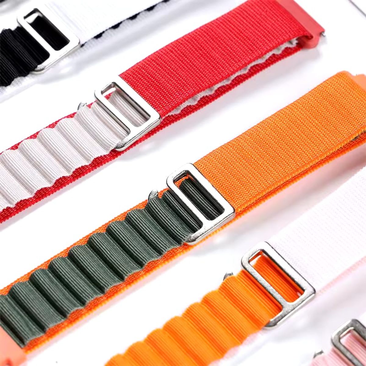 GENERICO - CORREA NYLON ALPINE HUAWEI GT2-GT3-GT4-GT5 46 MM-PRO-SE ANARANJADO