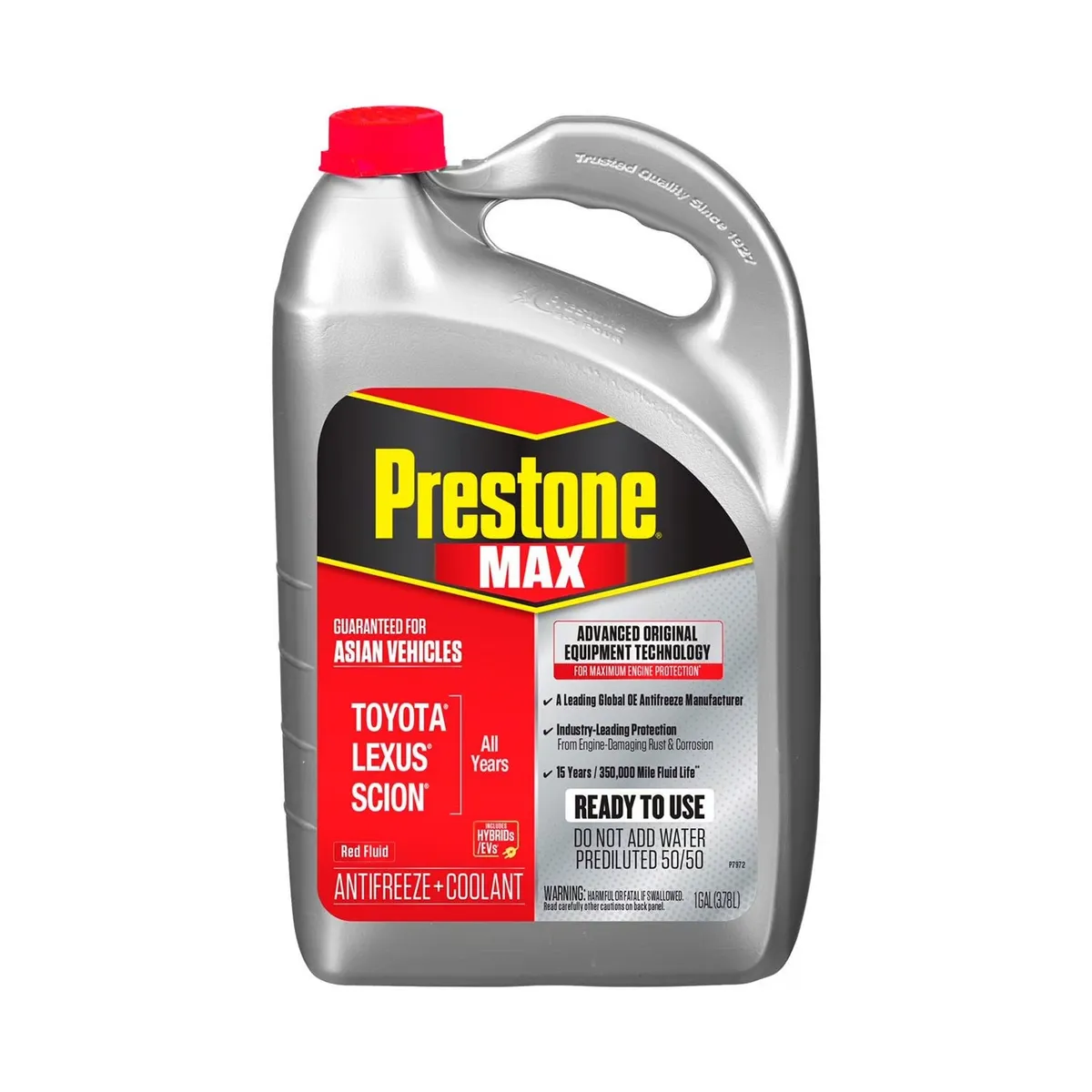 PRESTONE - Refrigerante Anticongelante Asian Cars Prestone Max 50% Rojo