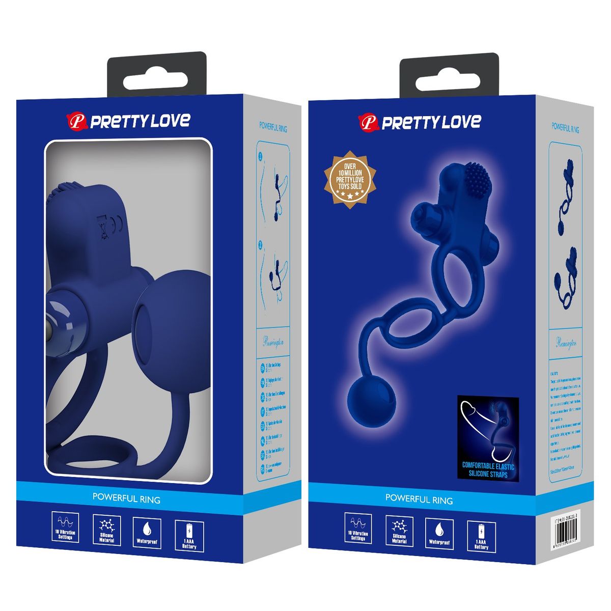 PRETTY LOVE - Anillo Vibrador Retardante Estimulación para Parejas Juguete Sexual