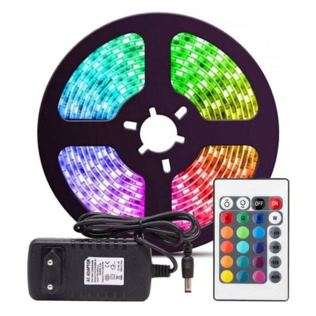 OEM - Rollo Cinta LED x5 metros RGB con Control
