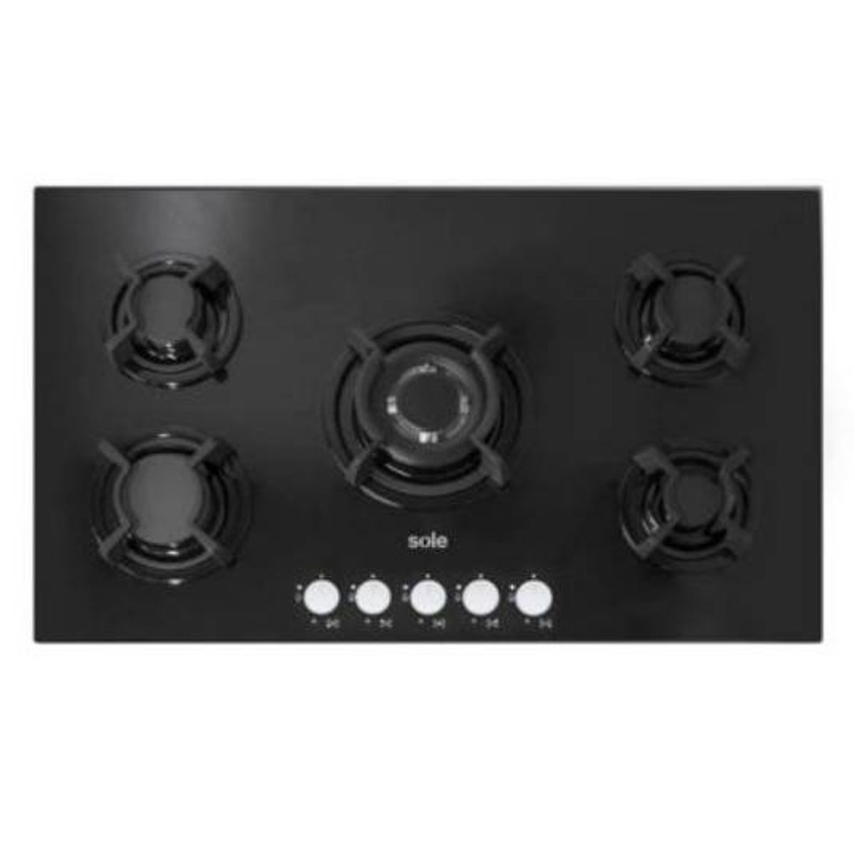SOLE - Cocina empotrable Sole vidrio templado SOLCO033 5 hornillas