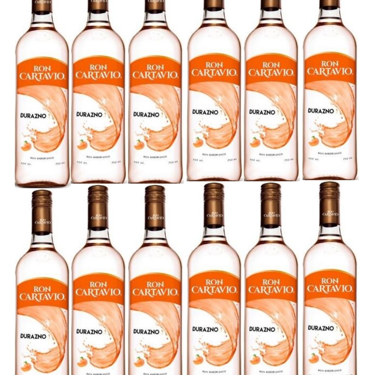 CARTAVIO - Ron Cartavio Durazno 750ml - 12 UND