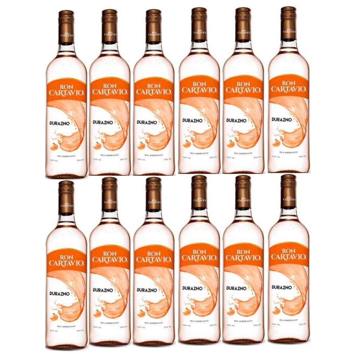 CARTAVIO - Ron Cartavio Durazno 750ml - 12 UND