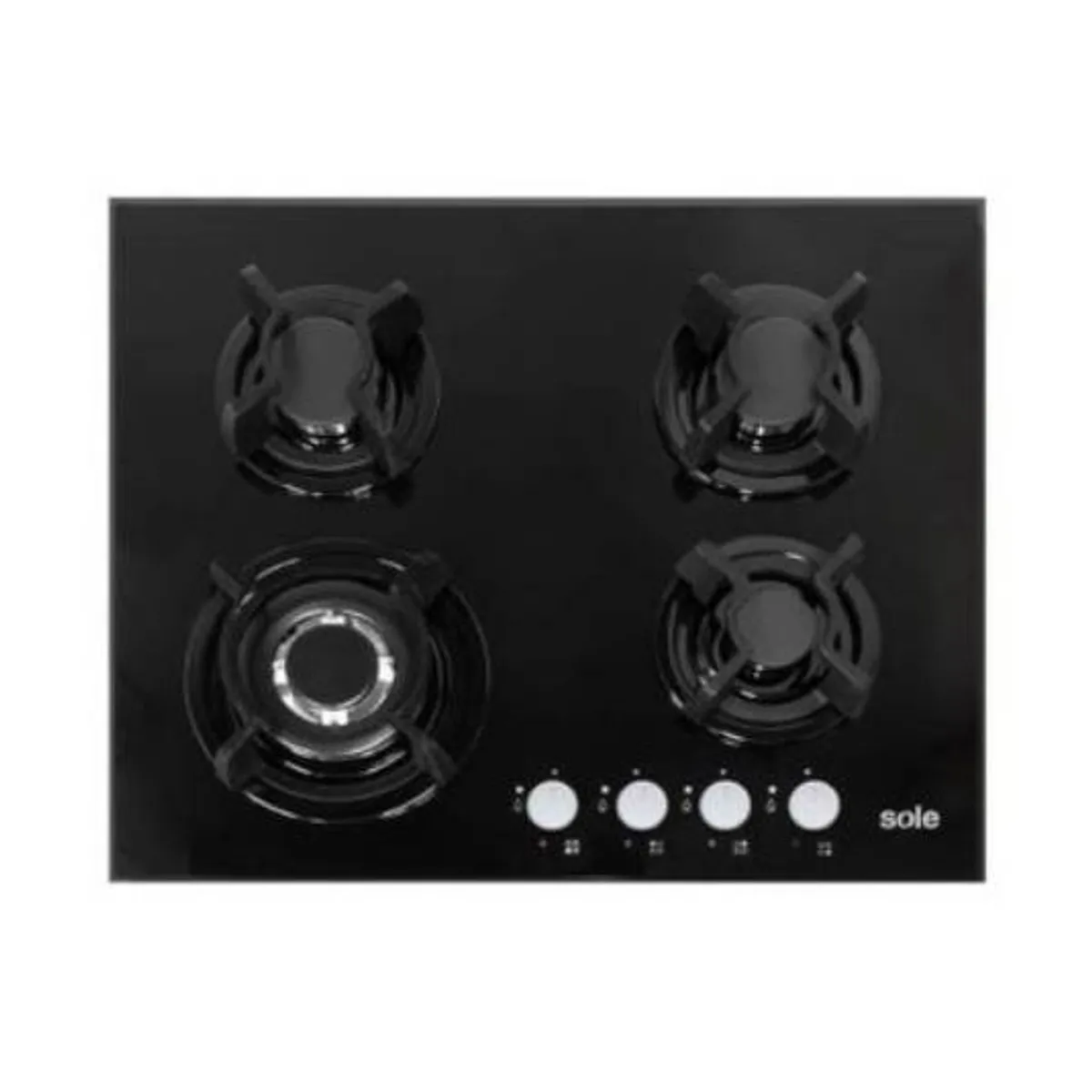 SOLE - Cocina empotrable Sole vidrio templado SOLCO034 4 hornillas
