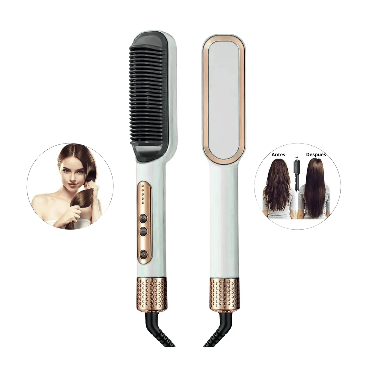 RAFF - Cepillo alisador para el cabello en tendencia