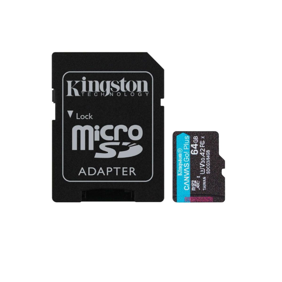 KINGSTON - MicroSD Kingston Canvas Go Plus 64GB 170MBs
