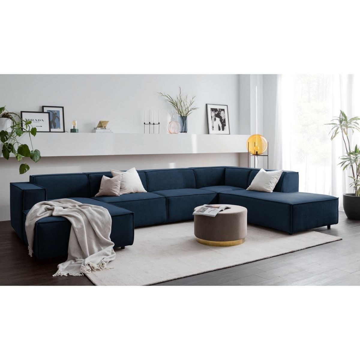 GENERICO - Seccional Derecho Lujo Vitoriano - Azul Oscuro