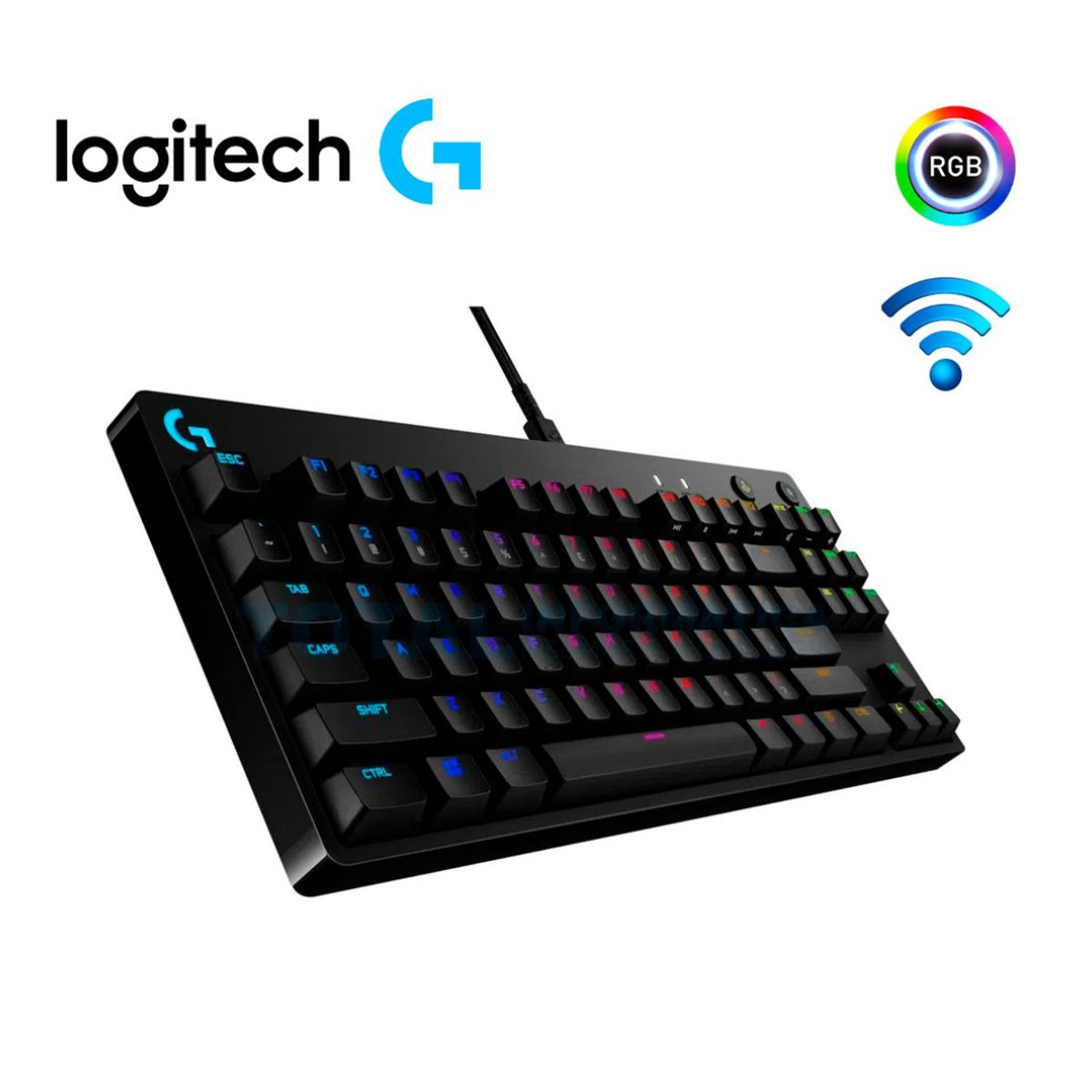 LOGITECH - TECLADO LOGITECH PRO KEYBOARD RGB USB BLACK