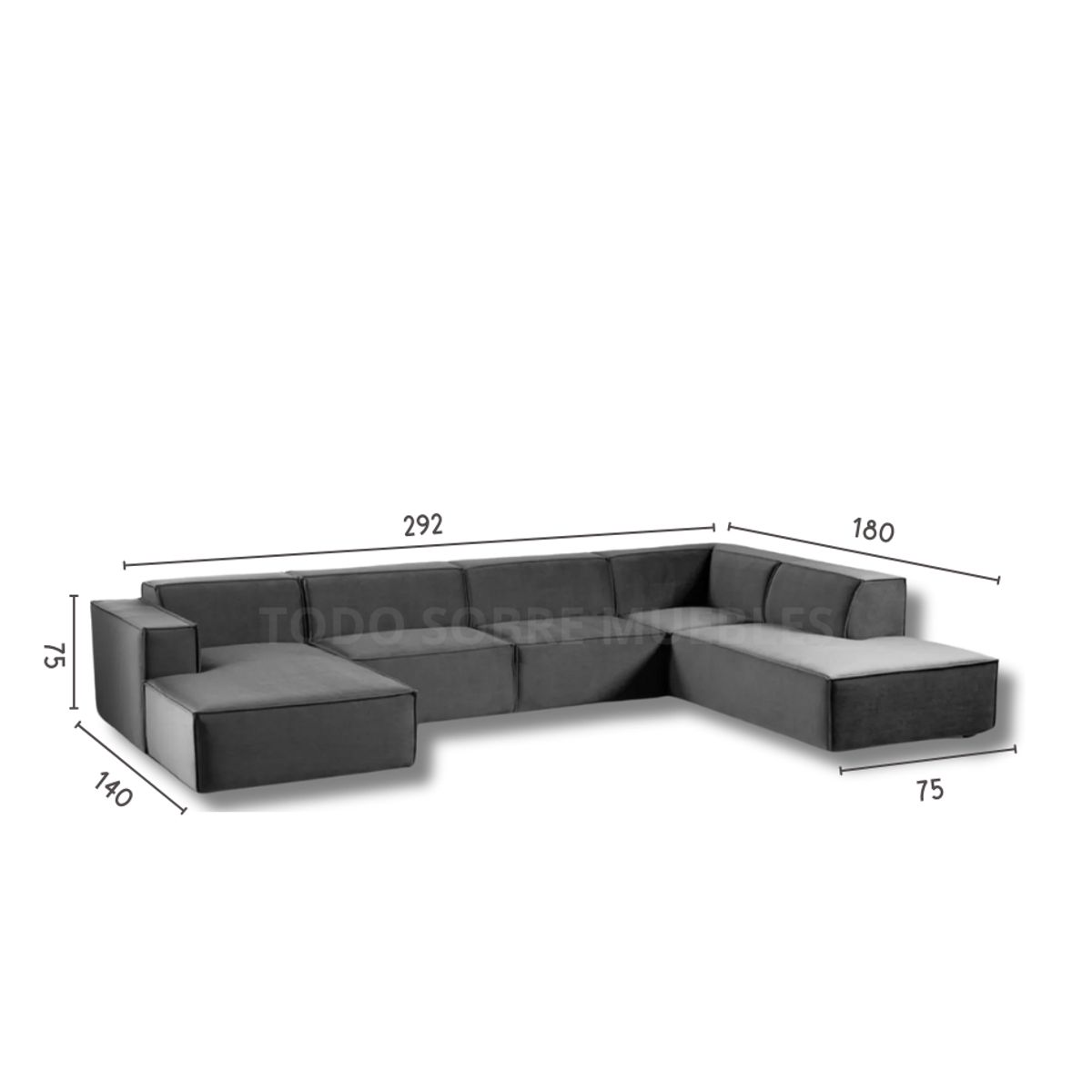 GENERICO - Seccional Derecho Lujo Vitoriano - Gris